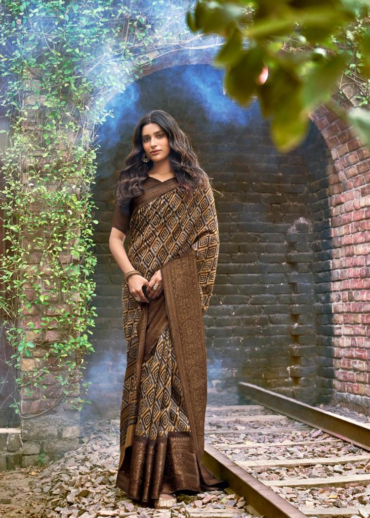 Lt Prerna Casual Wear Soft Linen Designer oarty Wear Saree Collection at Wholesale Price